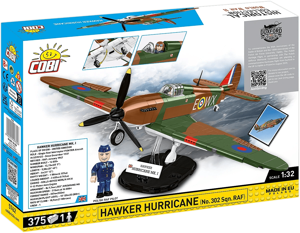 Cobi Bricks Hawker Hurricane (No.302 Sqn.RAF) - Phillips Hobbies
