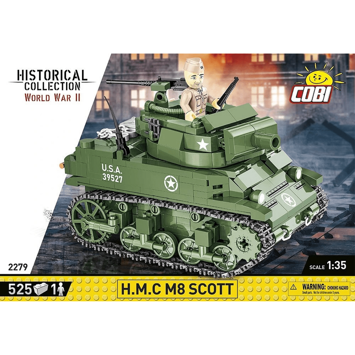 COBI Bricks H.M.C M8 Scott Building Toy Set - 1:35 Scale - Phillips Hobbies