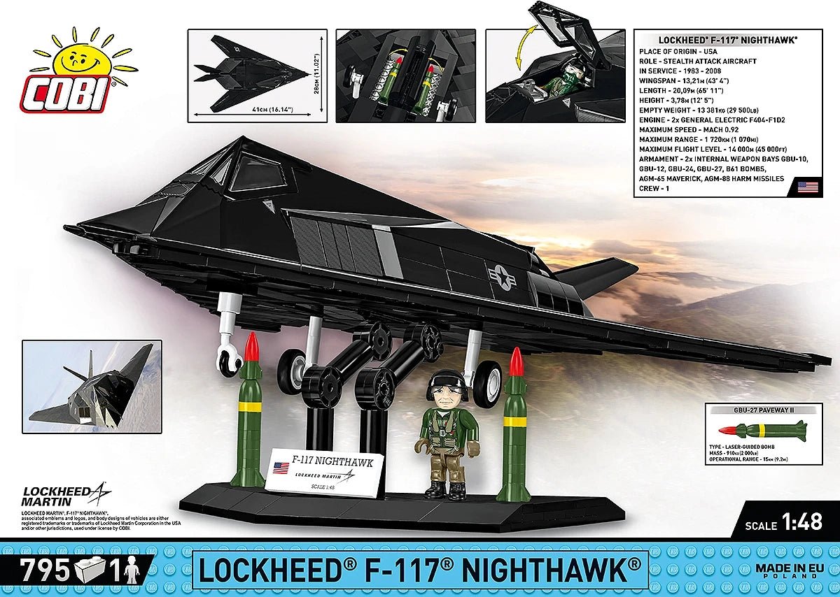 COBI Bricks Lockheed F-117 Nighthawk Set - Phillips Hobbies