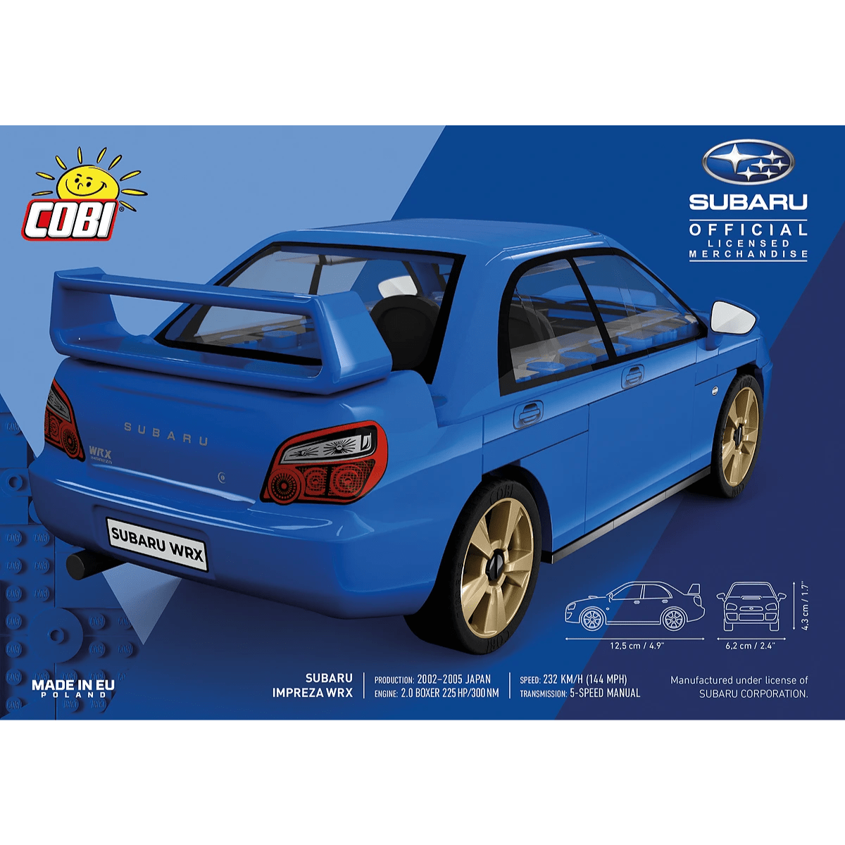 Cobi Bricks Subaru Impreza WRX Construction Toy Set - Phillips Hobbies