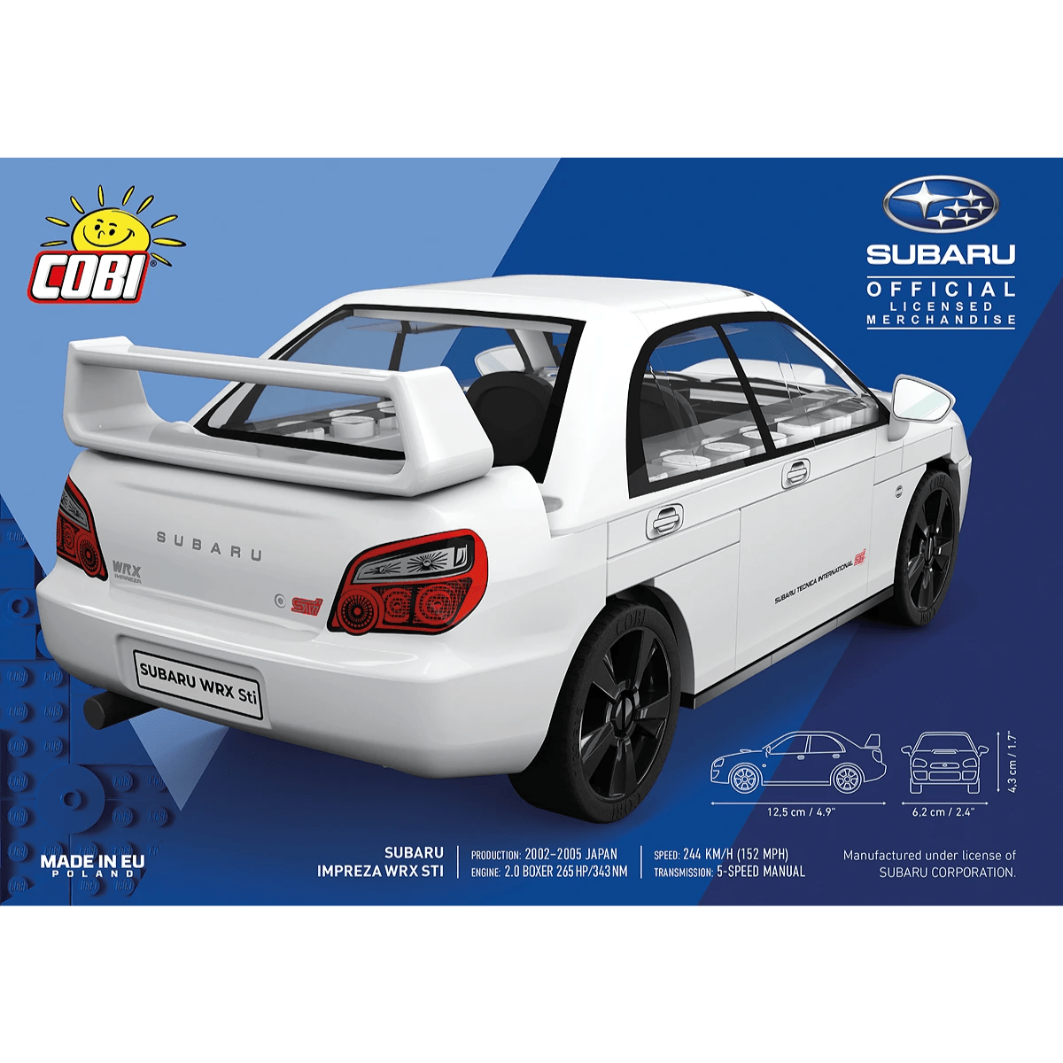 Cobi Bricks Subaru Impreza WRX STI Construction Set - Phillips Hobbies