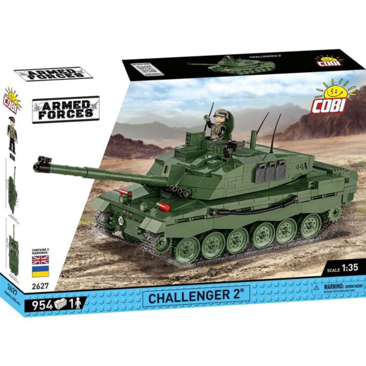 COBI Challenger 2 - 1:35 Scale Brick Model 954pcs - Phillips Hobbies
