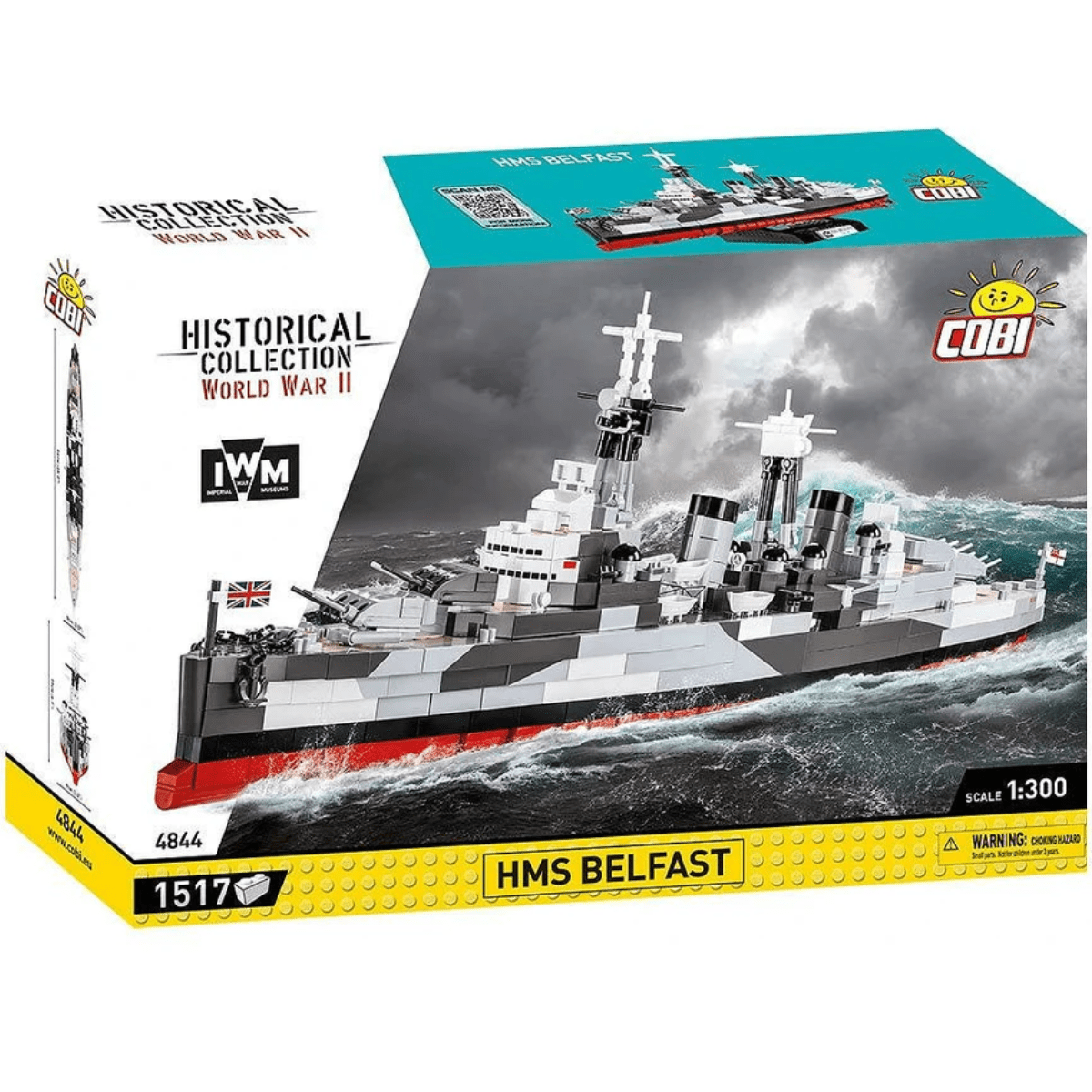 COBI HMS Belfast - 1:300 Scale Brick Model - Phillips Hobbies