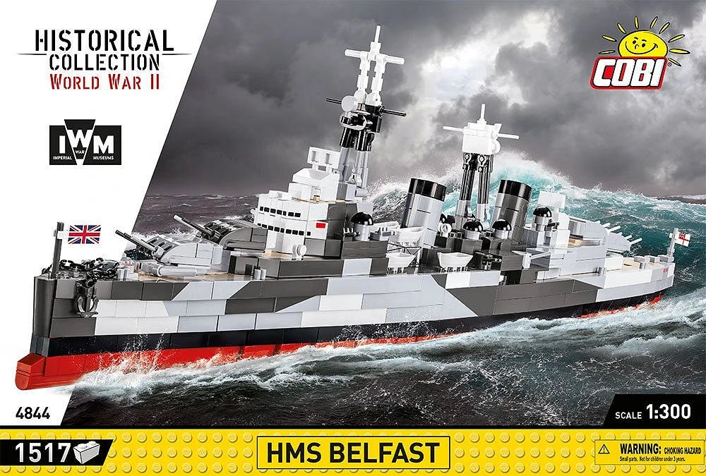 COBI HMS Belfast - 1:300 Scale Brick Model - Phillips Hobbies