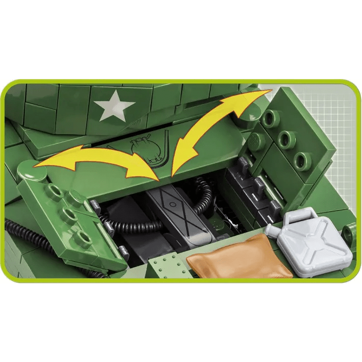 COBI Sherman Tank M4A3E2 Jumbo - Brick Model - Phillips Hobbies