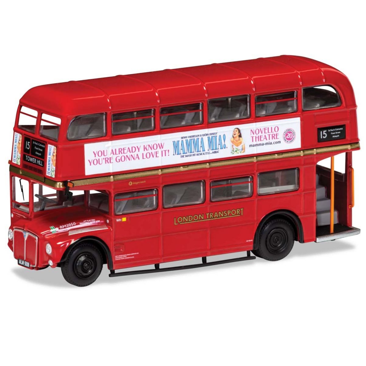 Corgi OM46316B AEC Type RM, ALM 50B, Heritage Route 15 Trafalgar Square, 'MAMMA MIA!' - Phillips Hobbies