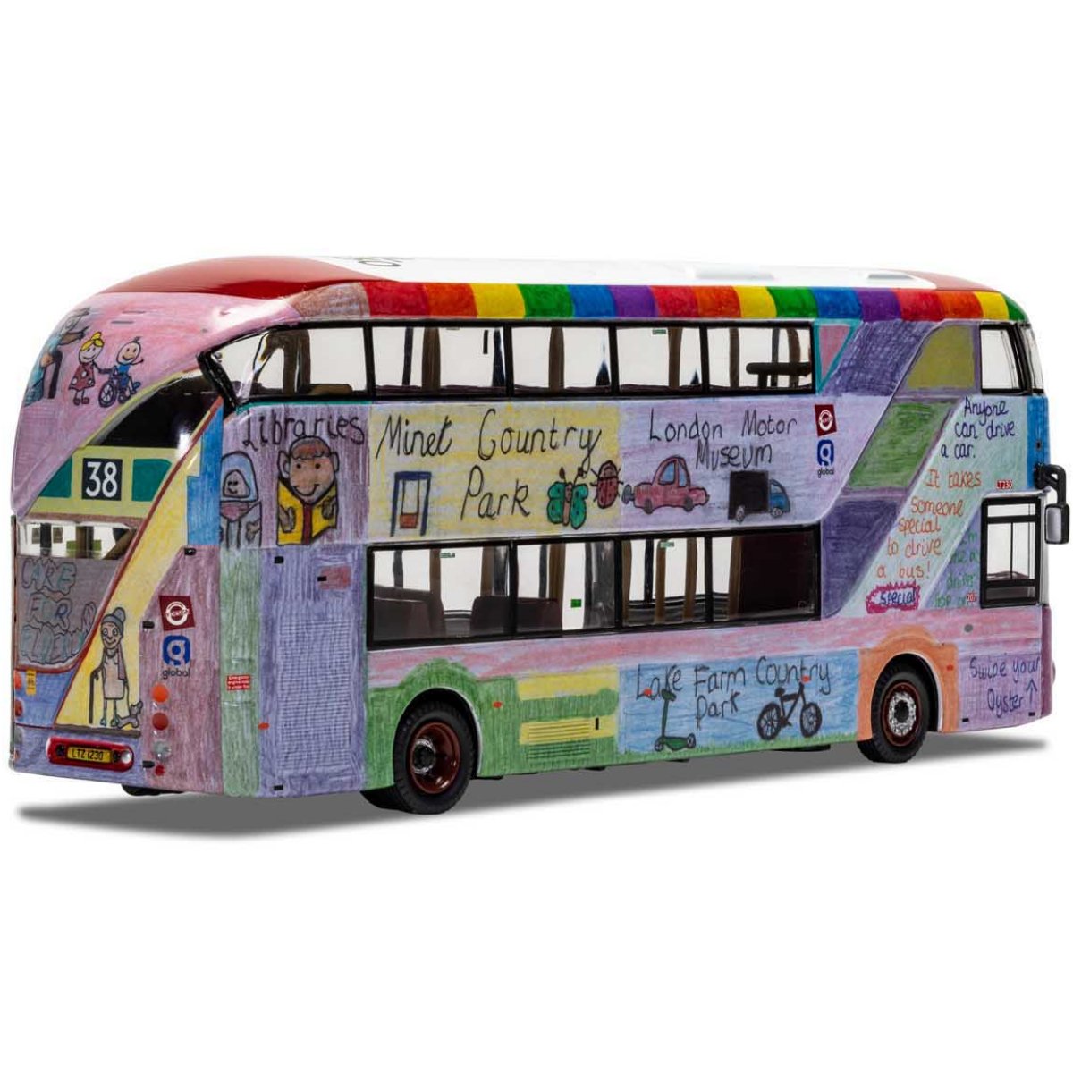 Corgi OM46632A Wrightbus New Routemaster Arriva London LTZ 1230 Hackney Central Sehba Basras Our Hillingdon - Phillips Hobbies