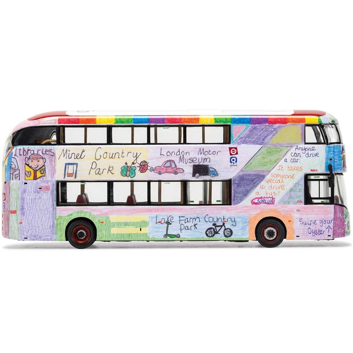 Corgi OM46632A Wrightbus New Routemaster Arriva London LTZ 1230 Hackney Central Sehba Basras Our Hillingdon - Phillips Hobbies