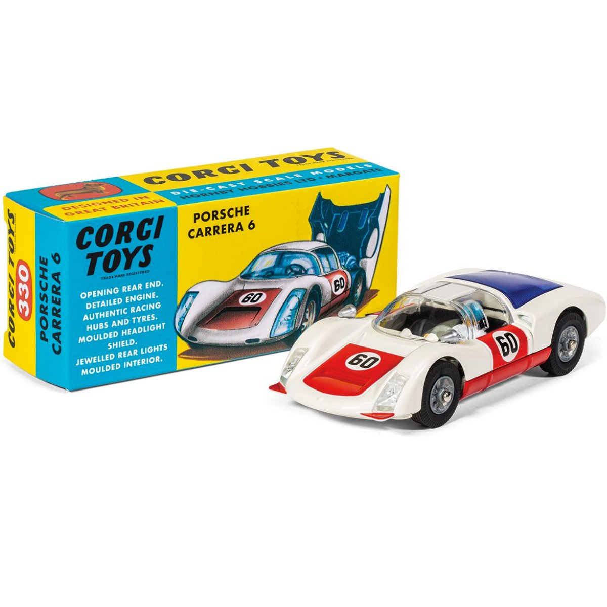 Corgi RT33001 Porsche Carrera 6 - Red & White