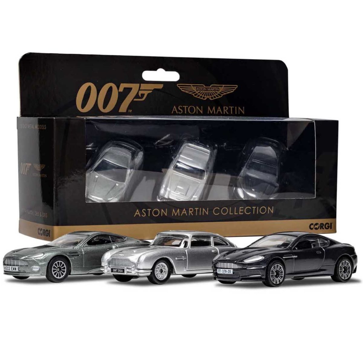 Corgi TY99284 James Bond Aston Martin Collection - V12 Vanquish, DB5, DBS