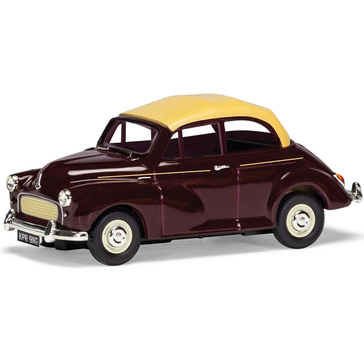 Corgi VA07105 Morris Minor 1000 Convertible, Maroon B - 1:43 Scale Model