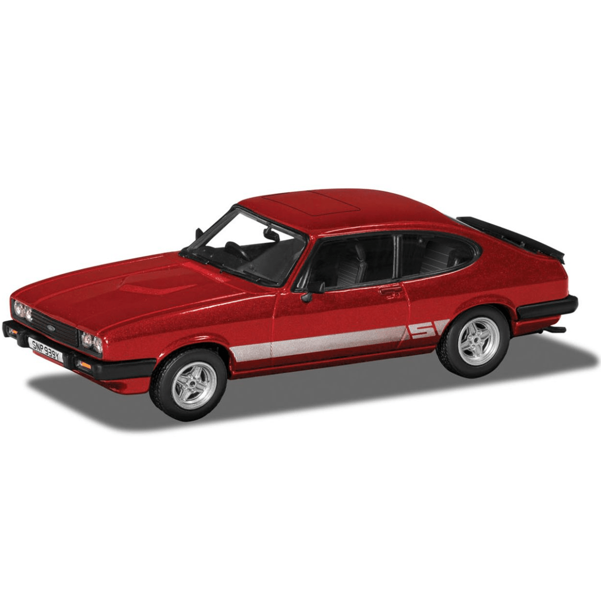 Corgi VA10824 Ford Capri Mk3 2.0S Imperial Red - 1:43 Scale - Phillips Hobbies
