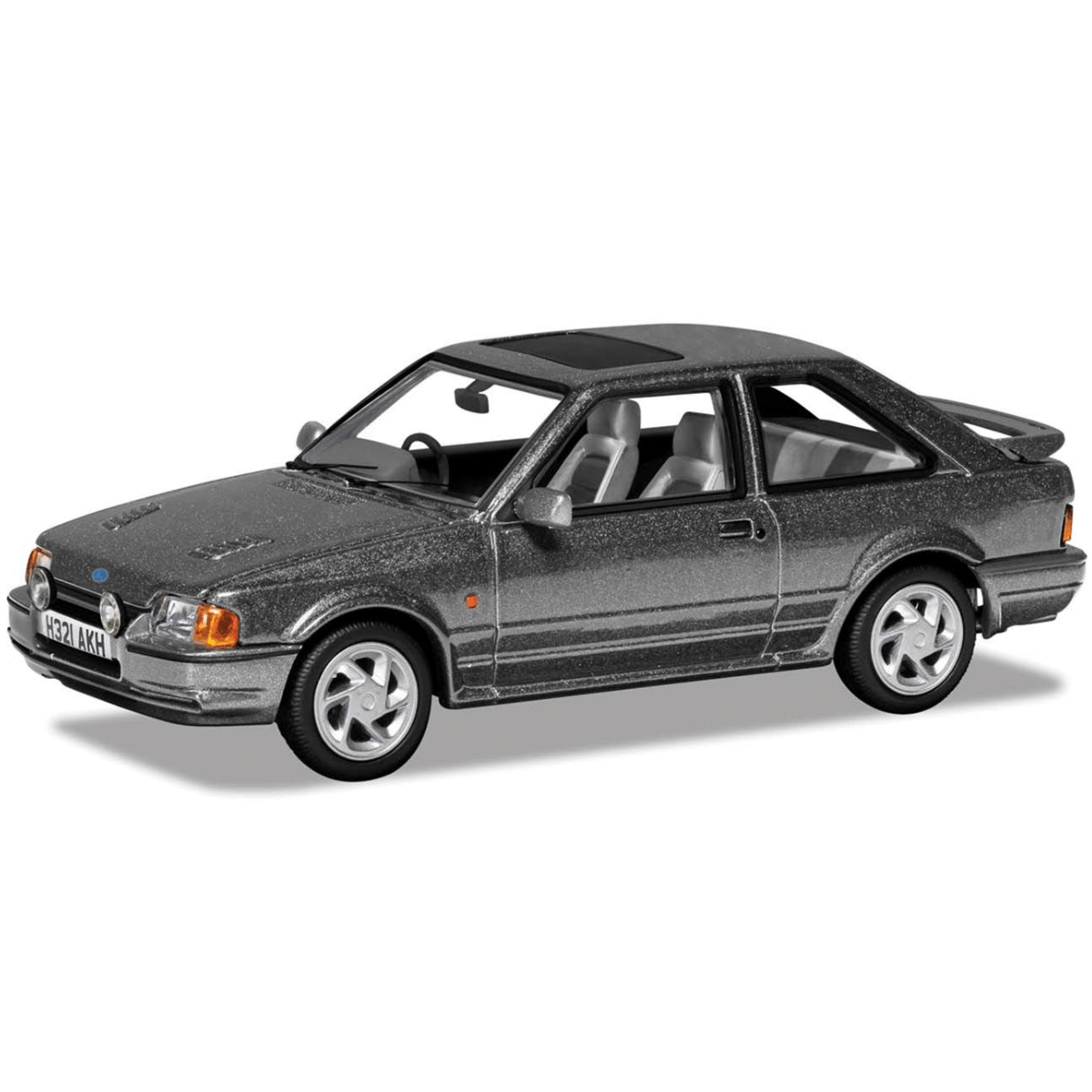 Corgi VA14304 Ford Escort Mk4 RS Turbo 1990 Specification - Mercury Grey - 1:43 Scale Model - Phillips Hobbies