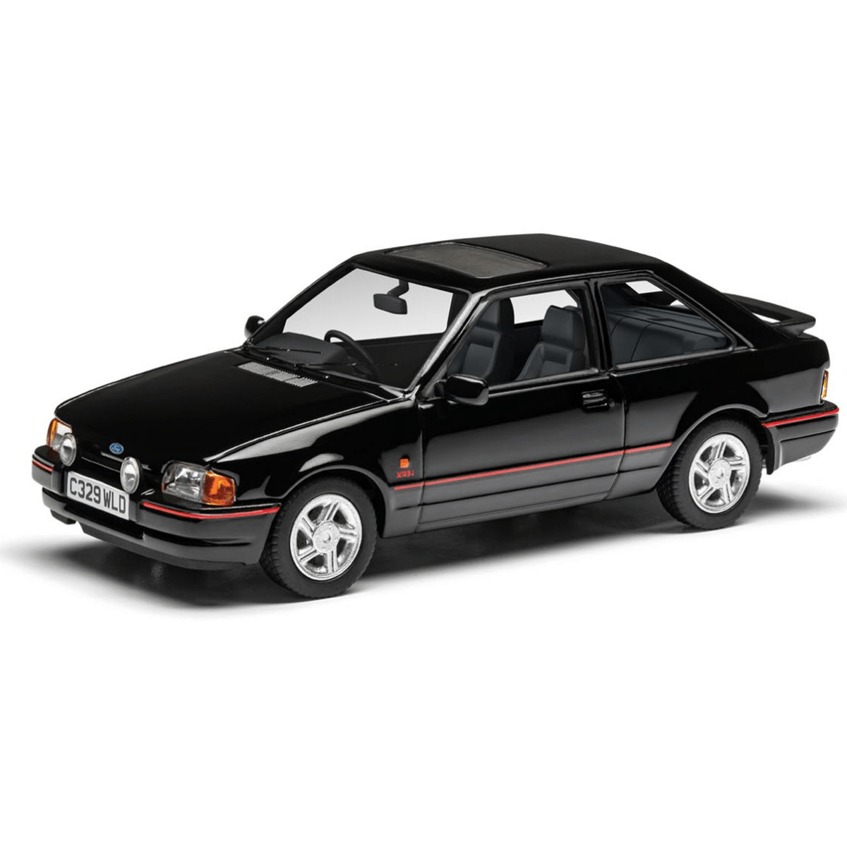 Corgi VA14307A Ford Escort Mk4 XR3i, Black - 1:43 Scale - Phillips Hobbies