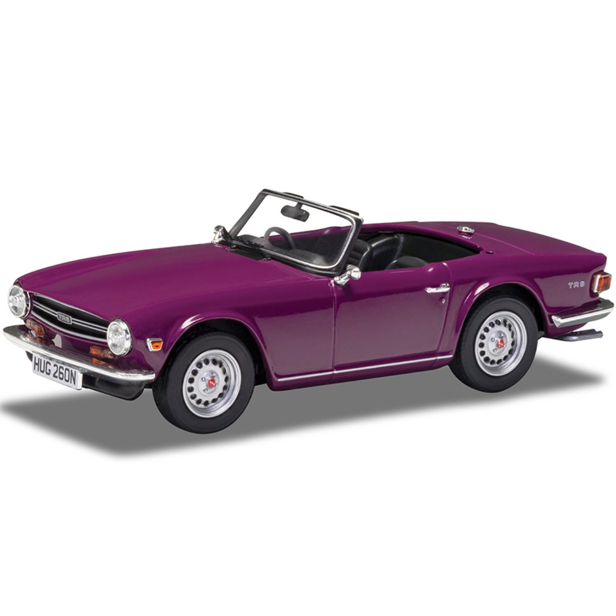 Corgi VA14701 Triumph TR6 Magenta - 1:43 Scale Model