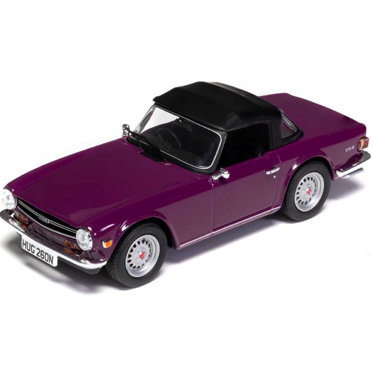Corgi VA14701 Triumph TR6 Magenta - 1:43 Scale Model