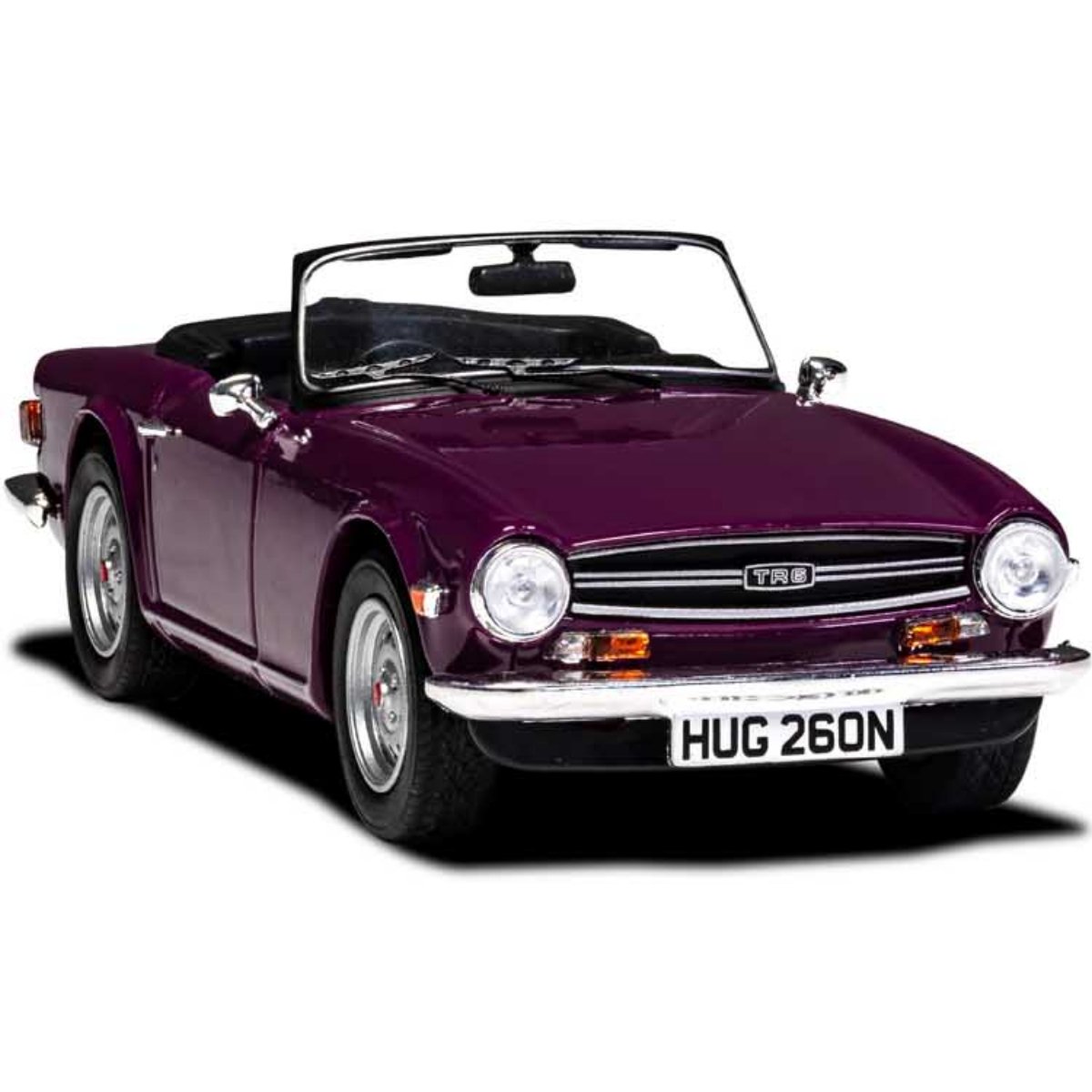 Corgi VA14701 Triumph TR6 Magenta - 1:43 Scale Model