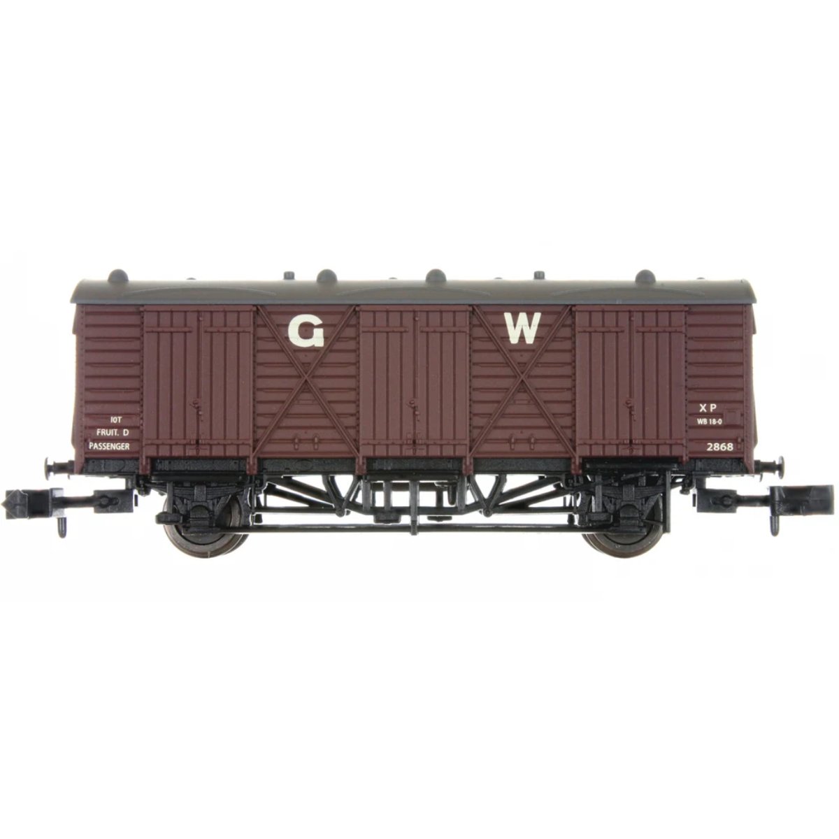 Dapol 2F - 014 - 010 N Gauge Fruit D GWR Brown 2868 - N Gauge - Phillips Hobbies