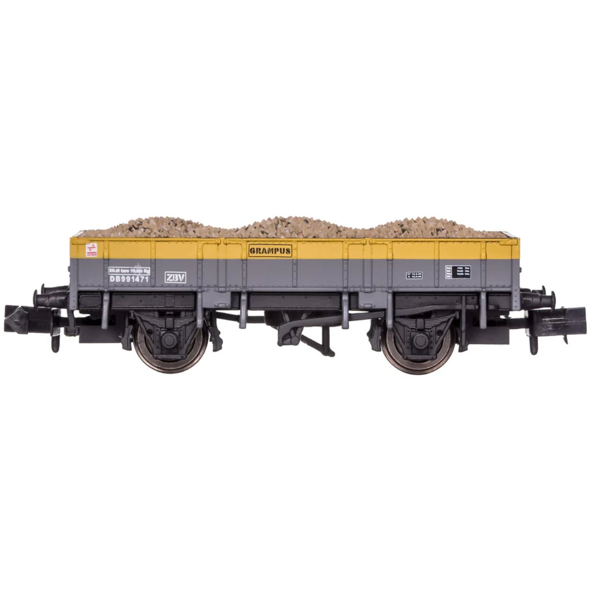Dapol 2F - 060 - 020 Grampus Engineers Grey/Yellow 'Dutch' DB991471 - N Gauge - Phillips Hobbies