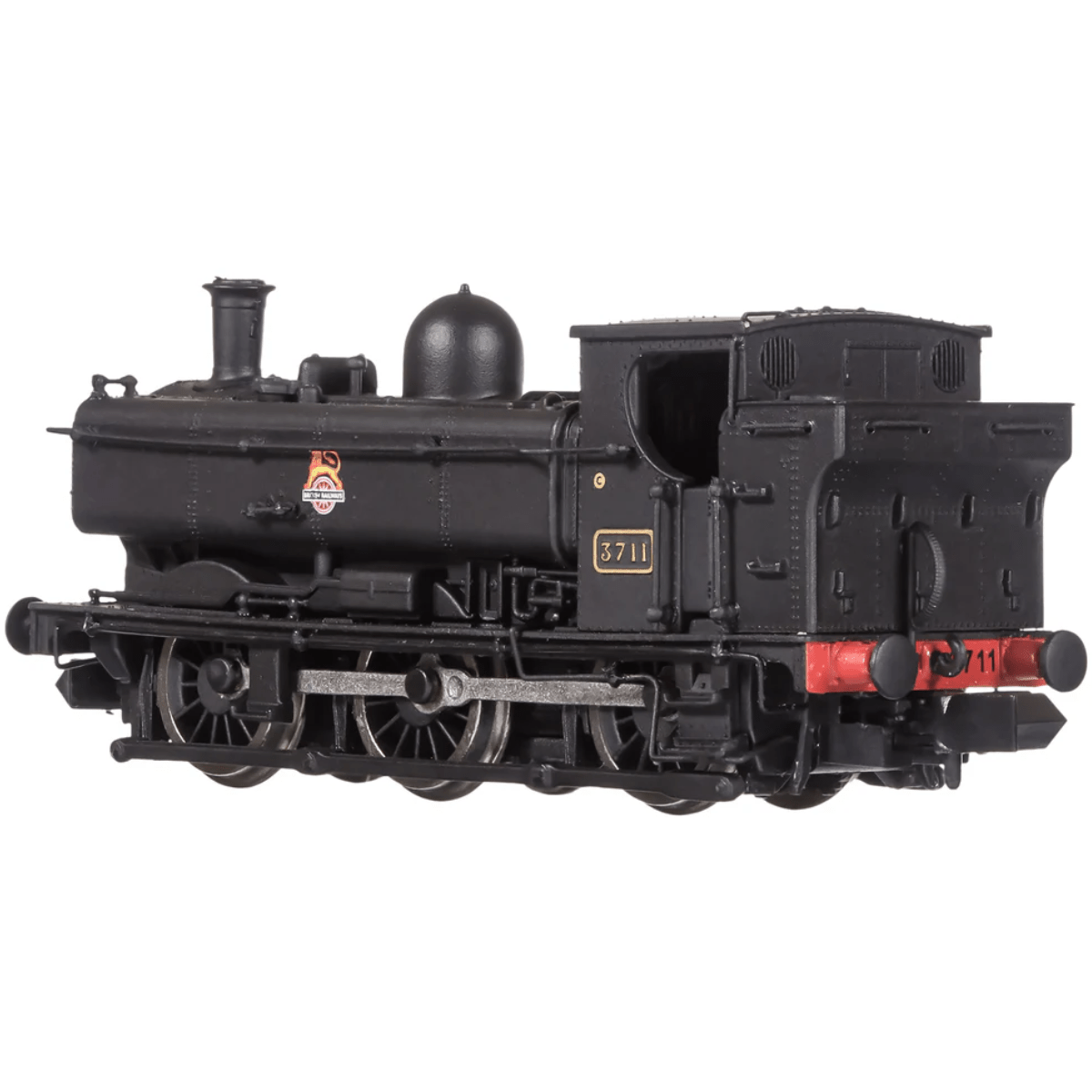 Dapol 2S - 007 - 033 Pannier 3711 BR Black Early Crest - N Gauge - Phillips Hobbies