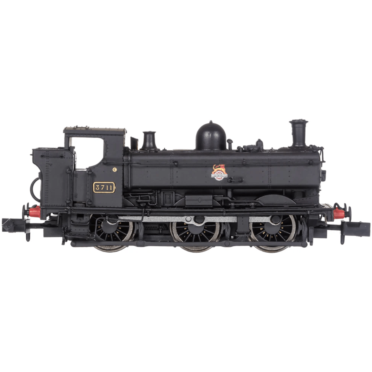 Dapol 2S - 007 - 033 Pannier 3711 BR Black Early Crest - N Gauge - Phillips Hobbies