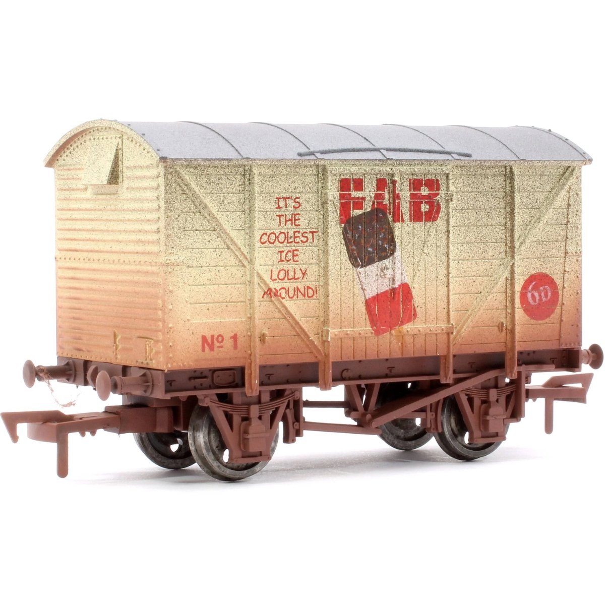 Dapol 4F - 012 - 054 Ventilated Van Fab Lolly No.1 Weathered - OO Gauge - Phillips Hobbies