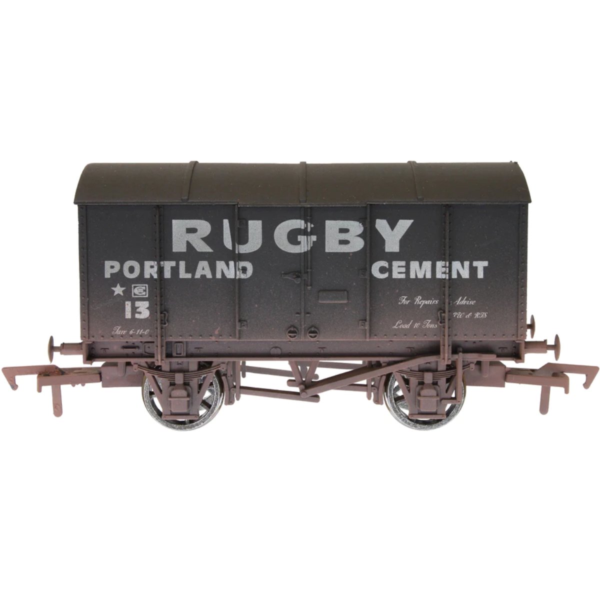 Dapol 4F-013-170W Gunpowder Van Rugby Cement 13 Weathered - OO Gauge
