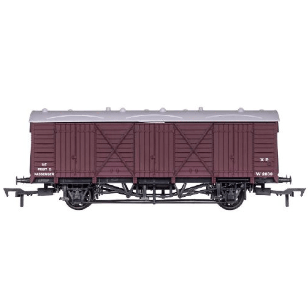 Dapol 4F - 014 - 049 Fruit D BR Maroon Wagon W2030 - OO Gauge - Phillips Hobbies