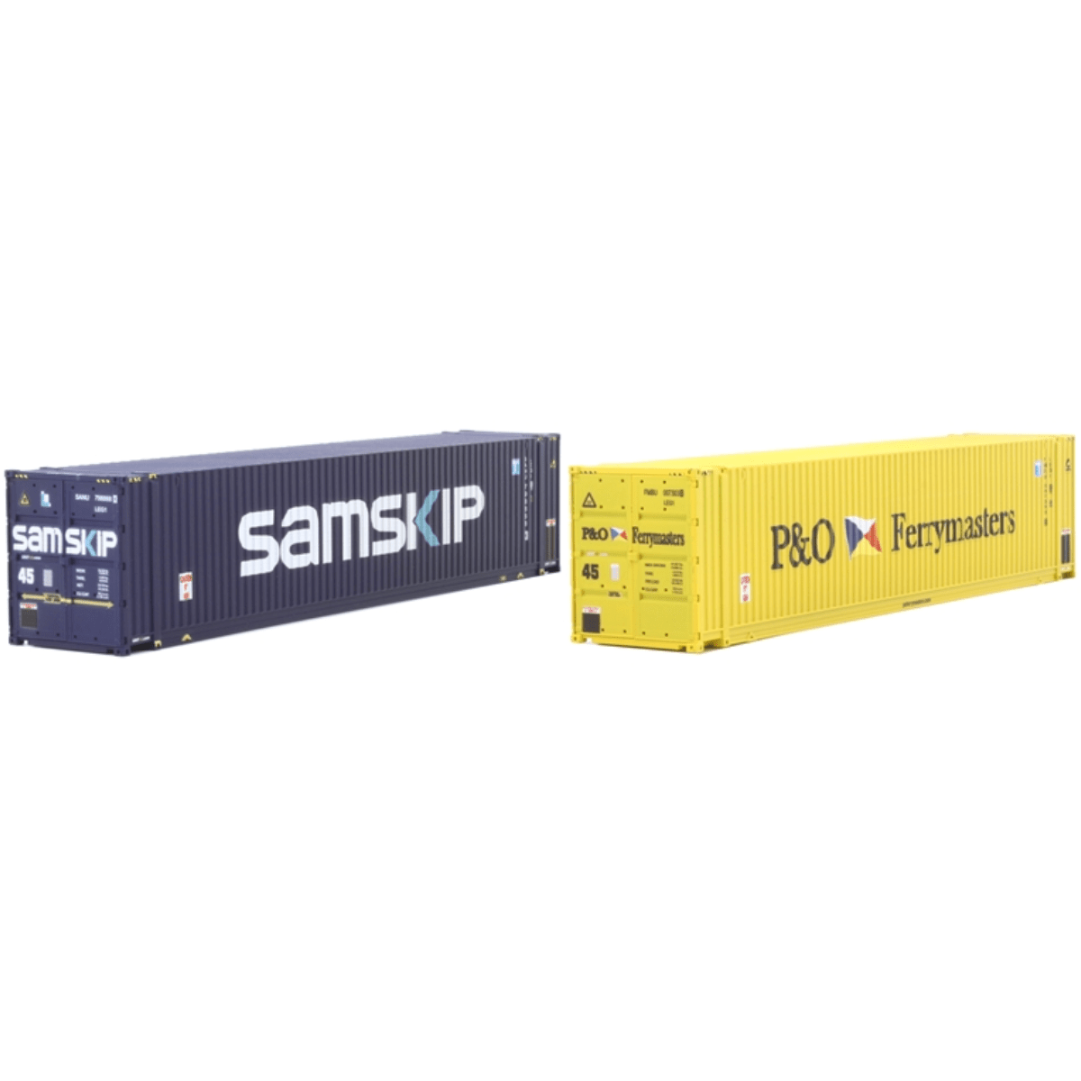 Dapol 4F - 028 - 023 45ft Container Pack (2) P&O/Samskip - OO Gauge - Phillips Hobbies