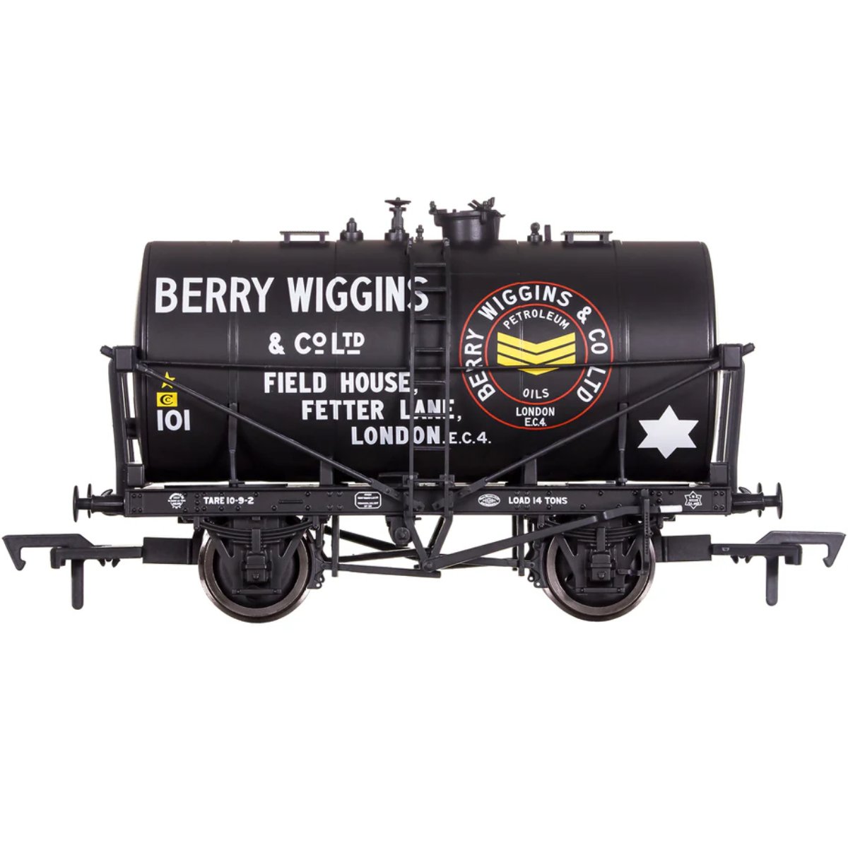 Dapol 4F - 059 - 005 14T Tank Wagon Class B Berry Wigging Black 101 - OO Gauge - Phillips Hobbies