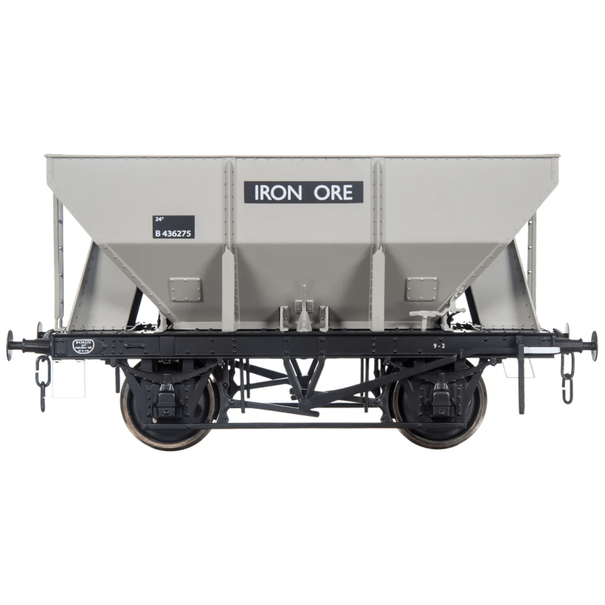 Dapol 7F - 033 - 002 O Gauge 24T Steel Hopper BR Grey B436275 (as at Rutland) - O Gauge - Phillips Hobbies