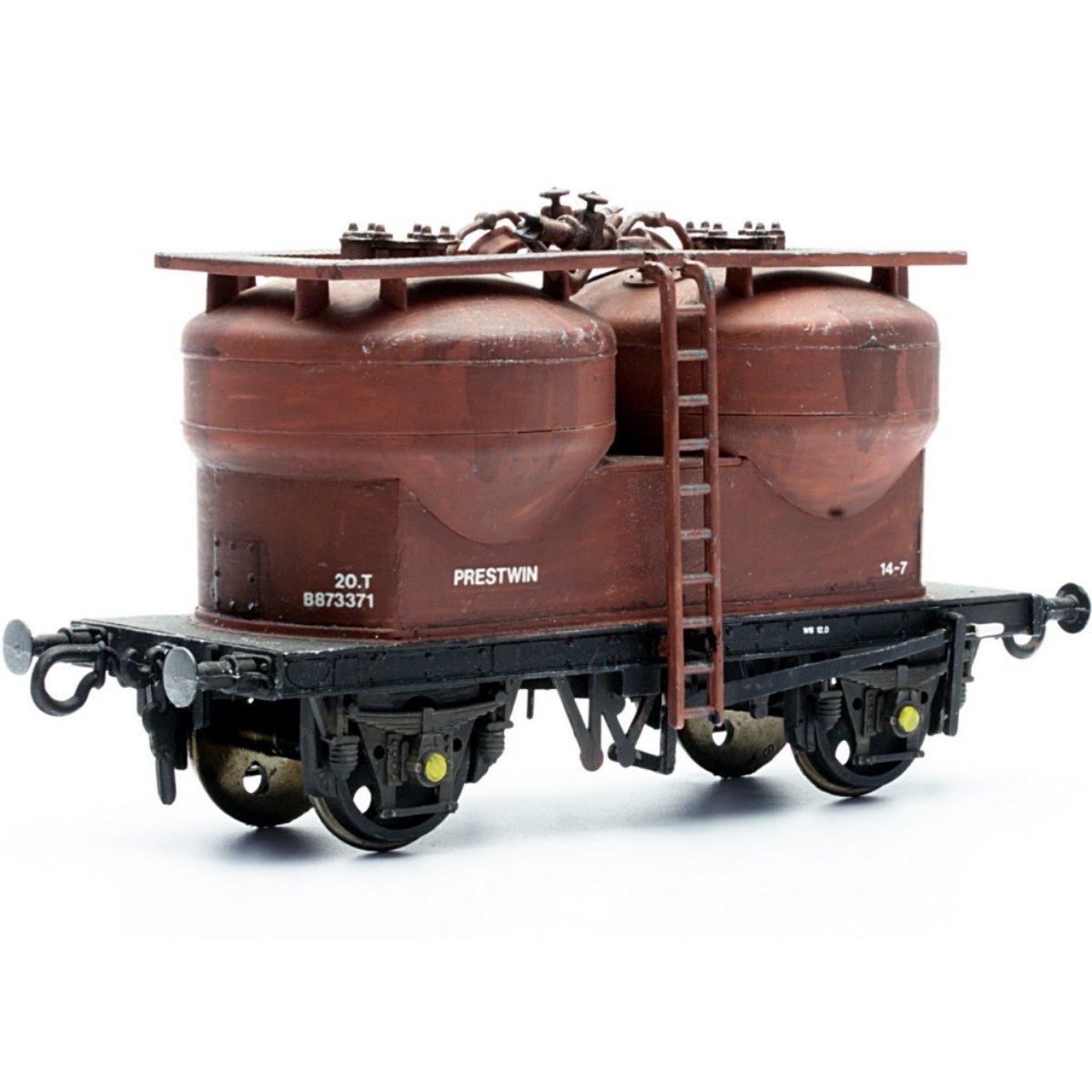 Dapol C043 20T Twin Silo Cement Wagon Prestwin - OO Gauge Plastic Kit