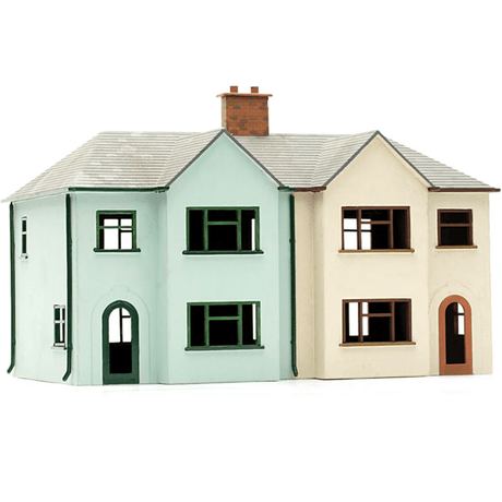 Dapol C057 Pair of Semi - Detached Houses Plastic Kit - OO Gauge - Phillips Hobbies