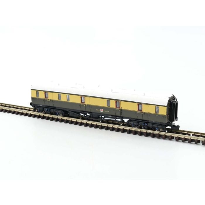 Dapol N Gauge Collett Coach Choc & Crm Full Brake Composite Great Western 181 - N Gauge - Phillips Hobbies