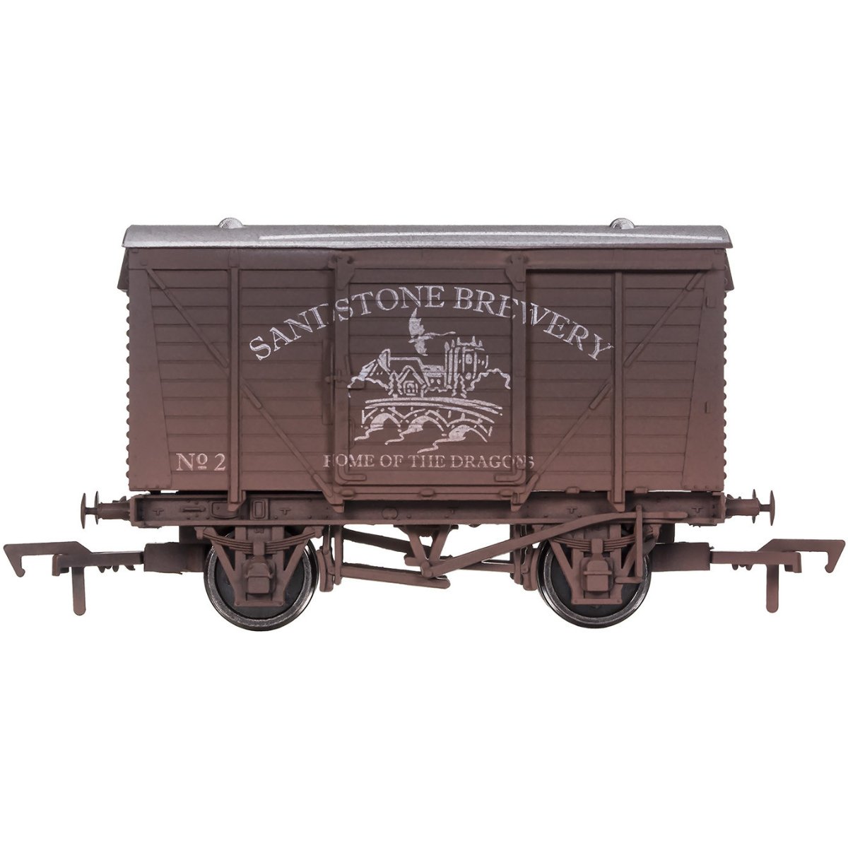 Dapol Ventilated Van Sandstone Brewery No.2 Weathered - OO Gauge - Phillips Hobbies