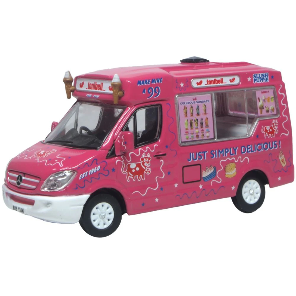 Oxford Diecast 76WM009 Whitby Mondial Ice Cream Van Tonibell - 1:76 Scale