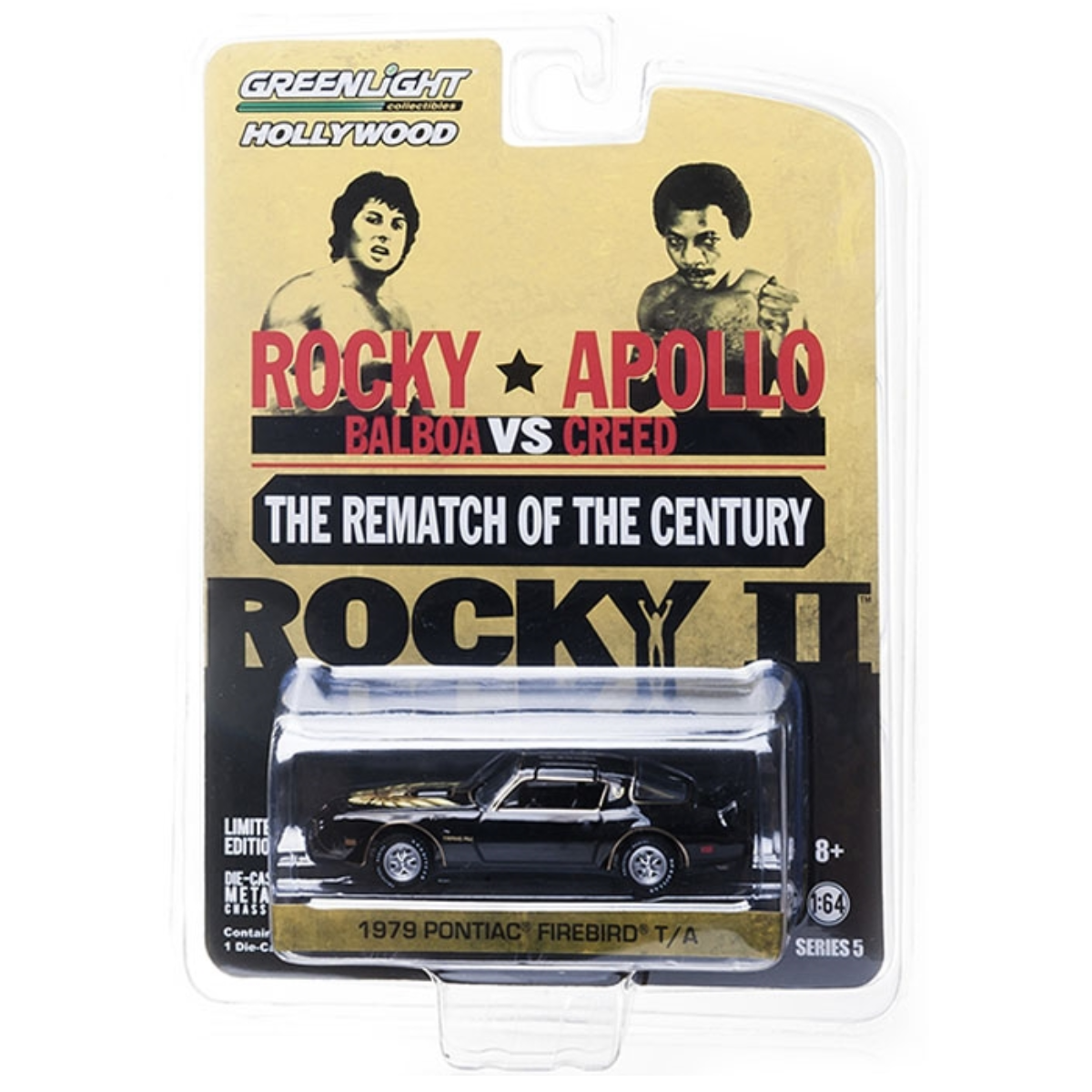Greenlight Rocky II (1979 Movie) 1979 Pontiac Firebird Trans Am Solid Pack - 1:64 Scale