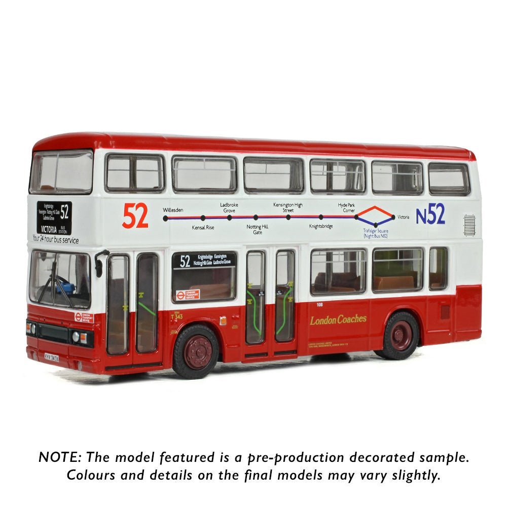 EFE E28831 Leyland Titan B15 London Coaches T343 Route 52 Victoria Bus Station - 1:76 Scale - Phillips Hobbies