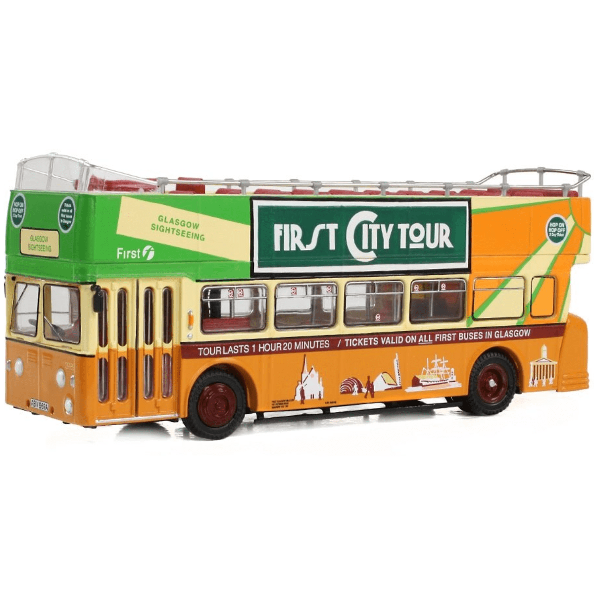 EFE E40603 Leyland Atlantean Open Top First Glasgow 39989 ABV669A - Phillips Hobbies