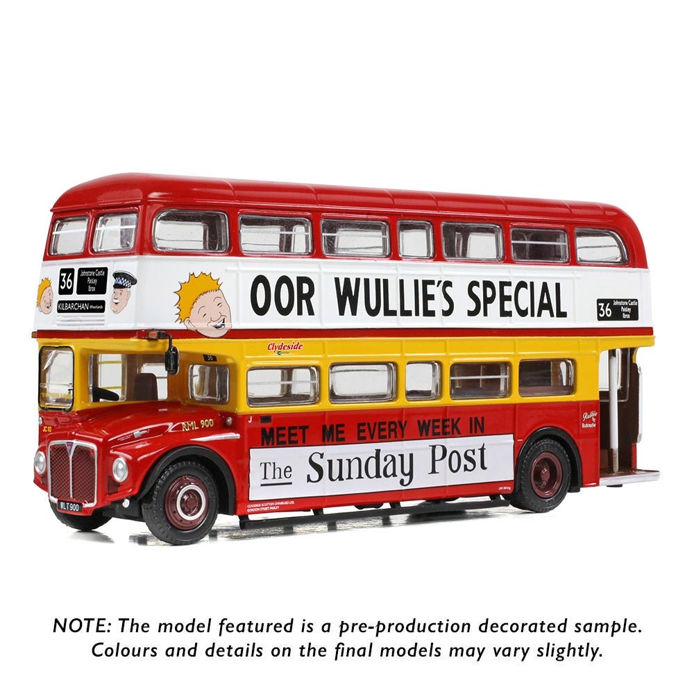 EFE E42301 AEC Routemaster RML Clydeside Scottish Oor Wullie's Special Kilbarchan 36 - 1:76 Scale - Phillips Hobbies