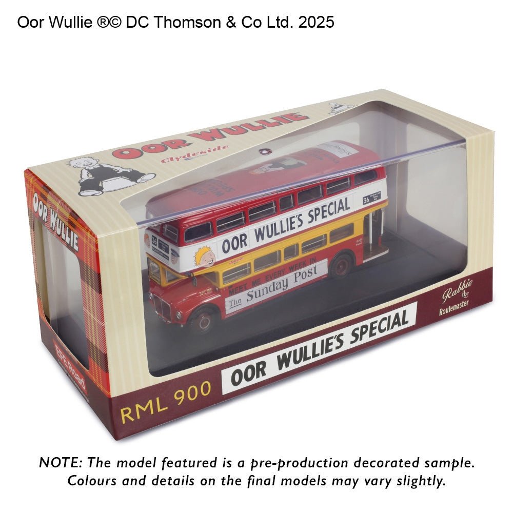 EFE E42301 AEC Routemaster RML Clydeside Scottish Oor Wullie's Special Kilbarchan 36 - 1:76 Scale - Phillips Hobbies