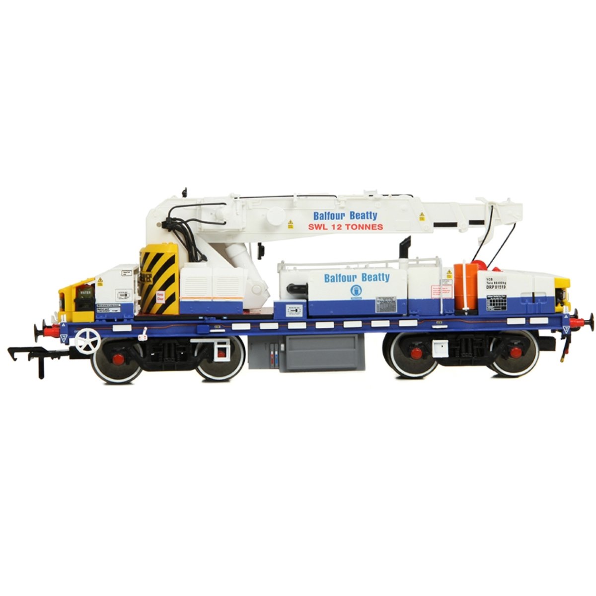 EFE Rail Plasser 12T YOB Diesel - Hydraulic Crane DRP81519 Balfour Beatty - OO Gauge - Phillips Hobbies