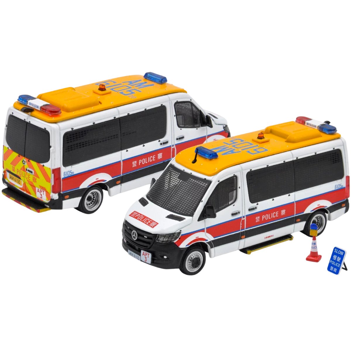 Era Car Mercedes-Benz Sprinter HK Airport Police Van AM6105 (1:64 Scale)