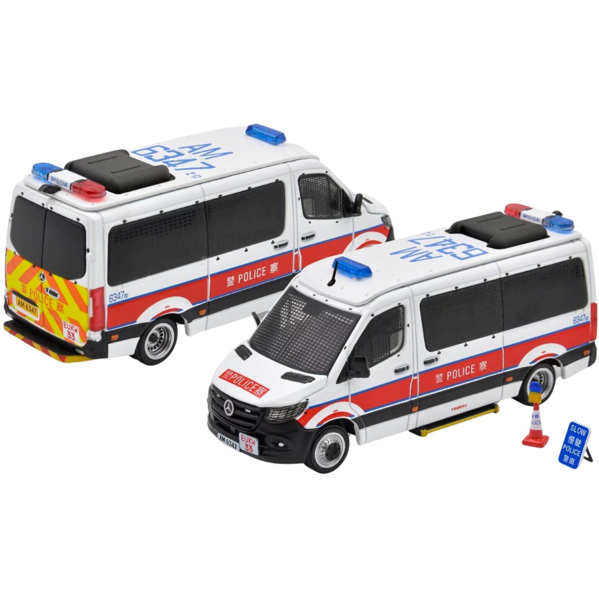 Era Car Mercedes-Benz Sprinter HK Police Van AM6347 (1:64 Scale)