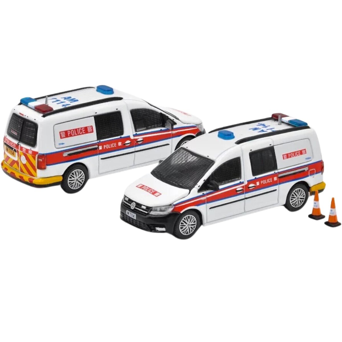 Era Car Volkswagen Caddy Maxi Hong Kong Police AM7114 (1:64 Scale)