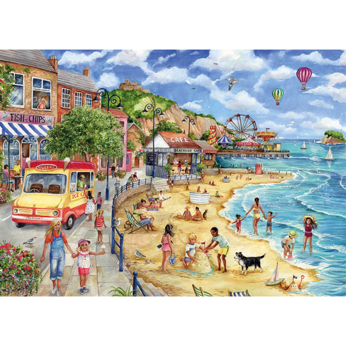 Falcon de Luxe Seaside Promenade 1000 Piece Puzzle - Phillips Hobbies