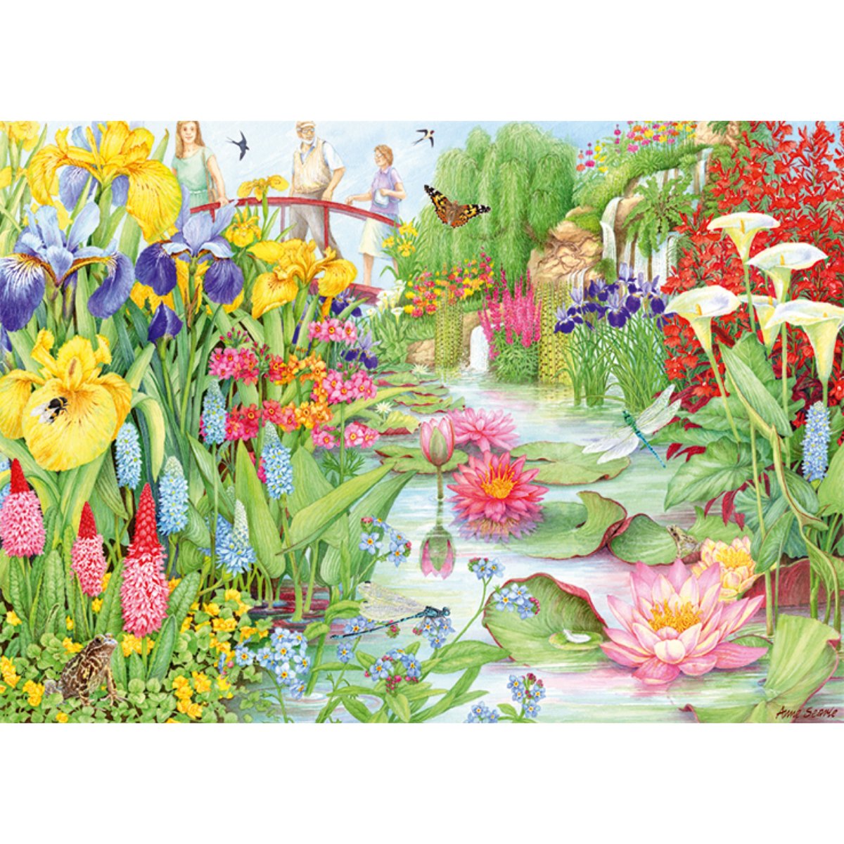 Falcon Flower Show: The Water Garden Jigsaw Puzzle (1000 Pieces) - Phillips Hobbies