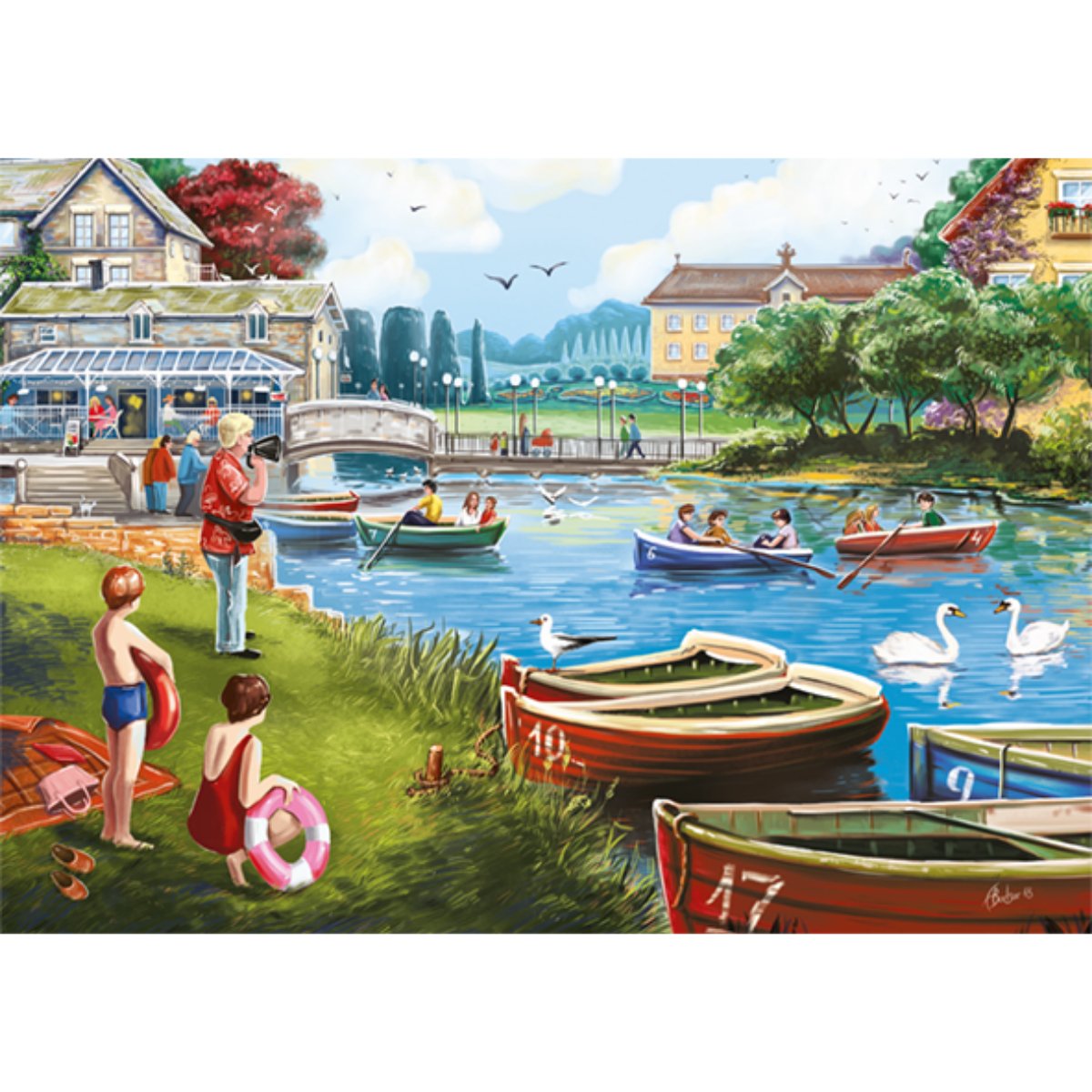 Falcon The Boating Lake Jigsaw Puzzle (1000 Pieces) - Phillips Hobbies