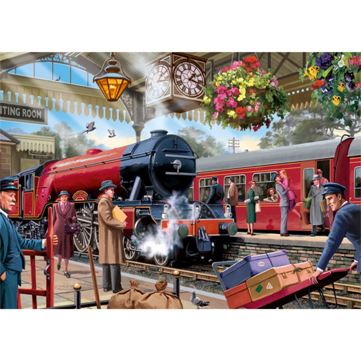 Falcon Waiting on the Platform Jigsaw Puzzle (1000 Pieces) - Phillips Hobbies