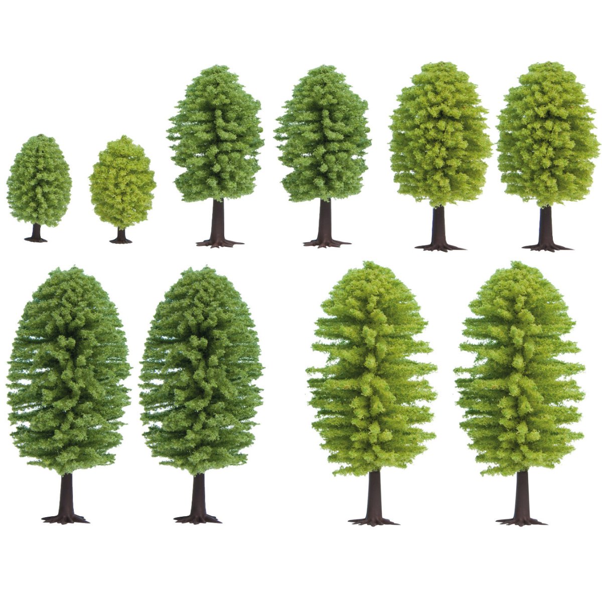 Gaugemaster Deciduous Trees 50mm - 90mm - Pack of 10 - Phillips Hobbies